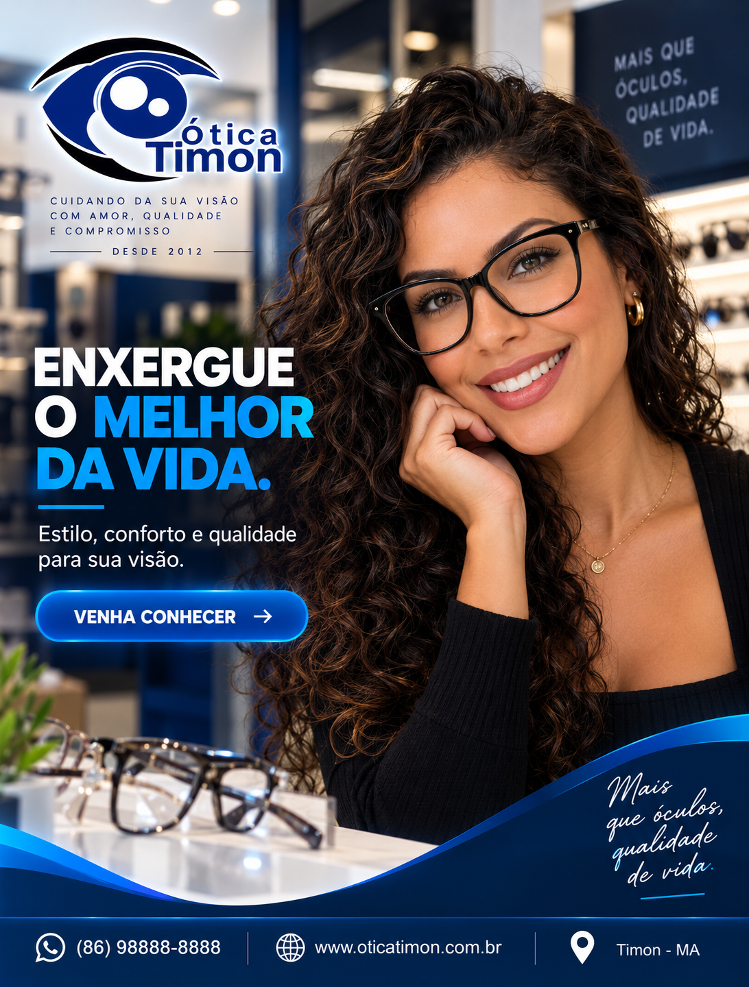 Ótica, óculos de grau e lentes ágeis em Parque Alvorada - Timon - MA